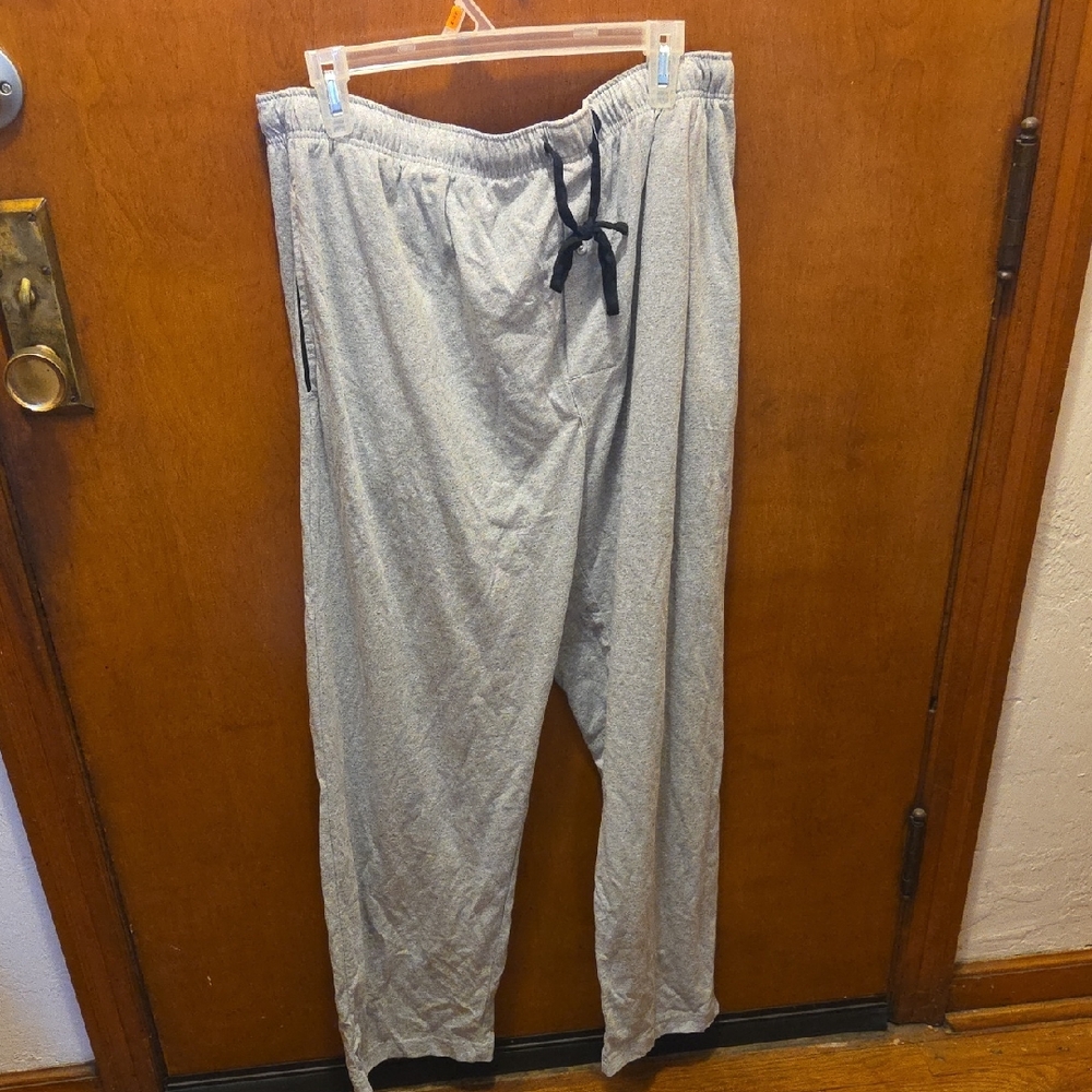 Men's Heather Gray Joggers with Black Tie